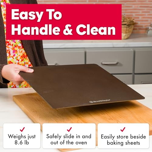 Image of Brod & Taylor Bread Steel Max for Baking Bread & Cooking Pizza (14 inch x 14 inch x 0.15 inch)