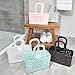 iDesign Orbz Plastic Bathroom Shower Tote Small Divided College Dorm Shower Caddy for Shampoo, Conditioner, Soap, Cosmetics, Beauty Products - Blush