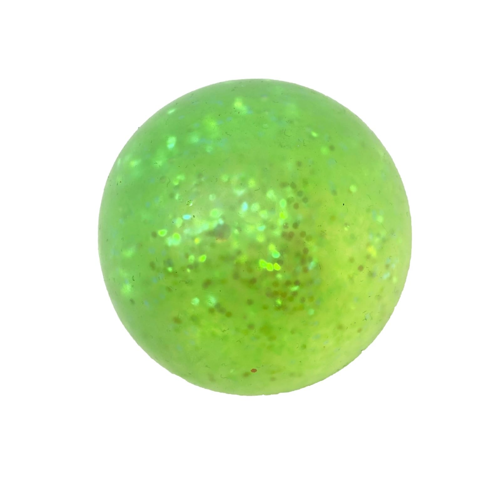 Glitter Stress Squishy Balls,Maltose Filled Squeeze Toys for Sensory Play，Sensory Fidget Toys for Adults (Green, 4.5cm)