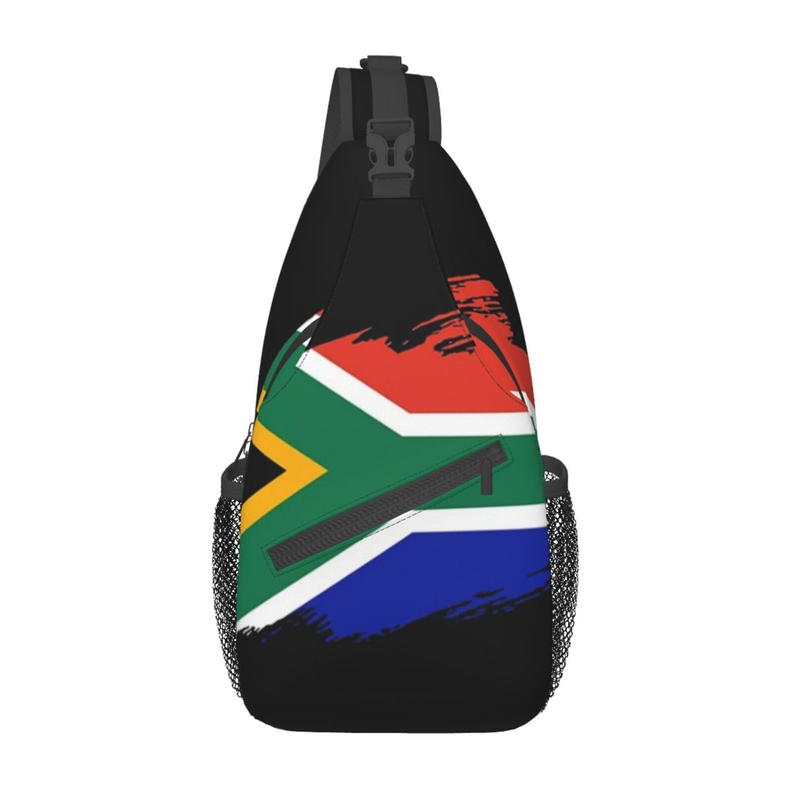 skdjowu South Africa Flag Sling Bag Crossbody Backpack South African Travel Hiking Daypack Shoulder Chest Bag for Women Men — image 1
