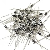 100x 1N4001 Molded Plastic Case Rectifier Diodes, 1A, 50V DO-41