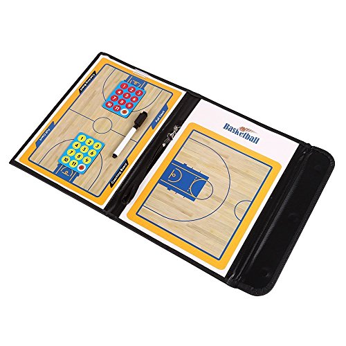 Basketball Coaching Board Coaches Clipboard Tactical Magnetic Board Kit with Dry Erase, Marker Pen and Zipper Bag (Basketball Board) (Basketball Coaching Board) (Basketball Coaching Board)