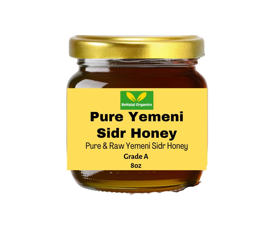 Yemeni Sidr Honey – 100% Pure, Grade A, Raw & Unfiltered & Cold-Extracted – Natural Superfood – Premium Sidr Honey from Do’an Valley – 227g / 8oz