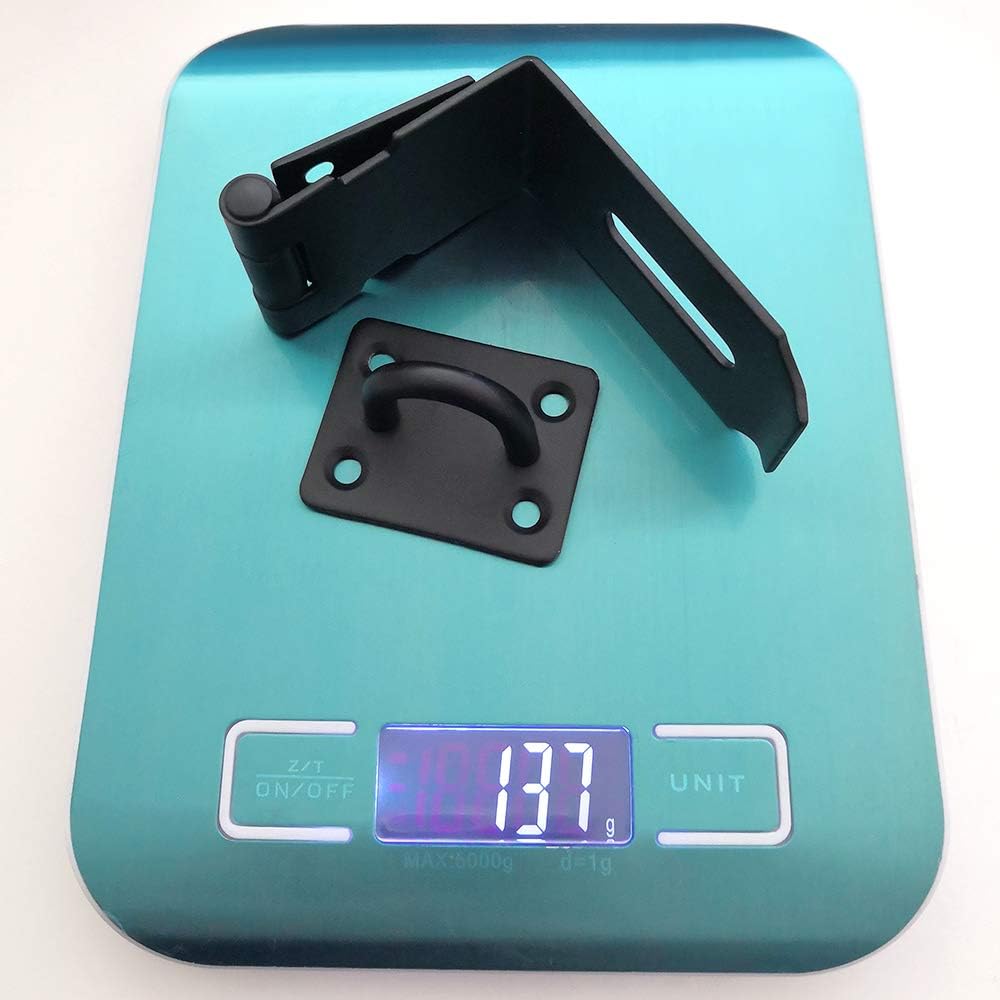 Get Discount Offer Alise MS9KB-5 Right Angle Padlock Hasp Security Door Clasp Hasp Lock Latch,SUS304 Stainless Steel Matte Black Finish Flash Sale Buy 1 get 1 Alise MS9KB-5 Right Angle Padlock Hasp Security Door Clasp Hasp Lock Latch,SUS304 Stainless Steel Matte Black Finish