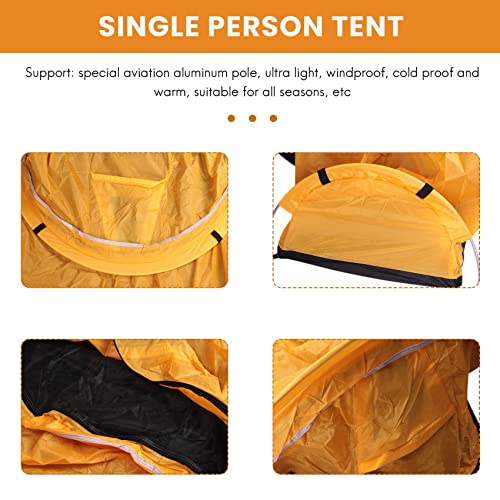 ALOEU Ultralight Bivvy Tienda para una Persona Bolsa Bivvy Impermeable para Camping al Aire Libre y Supervivencia miniatura 7