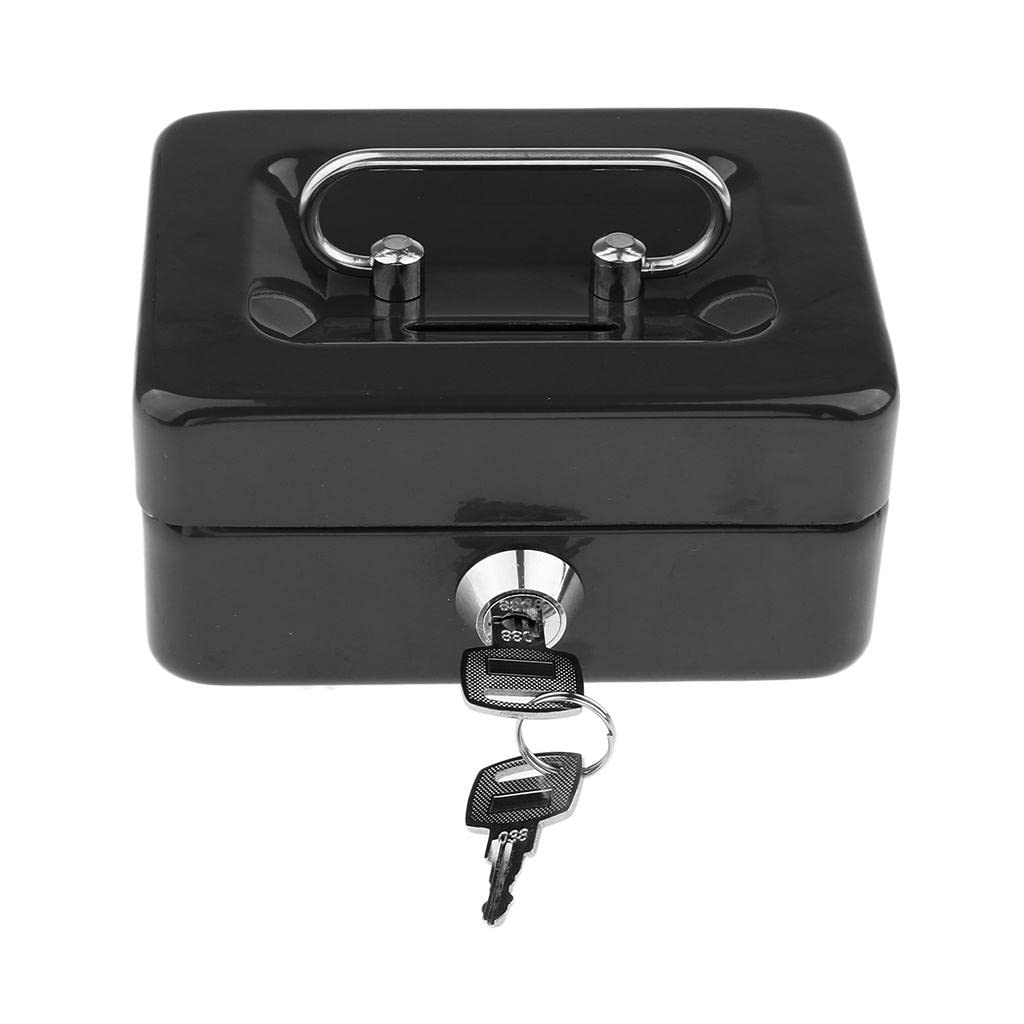 Creative Portable Metal Storage Container Safe Lock Box Money Coffer Black|1 Piece Metal Lock Storage Box| TV, Movie & Video Games| TV, Movie & Video Games| Action Figures |Toys & Hobbies