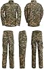 VBVARV Tactical Suit Men's Camo Combat BDU Jacket Shirt & Trousers Uniform Camo Suit Belt CS Game Military Paintball Airsoft,EMR,3XL #1