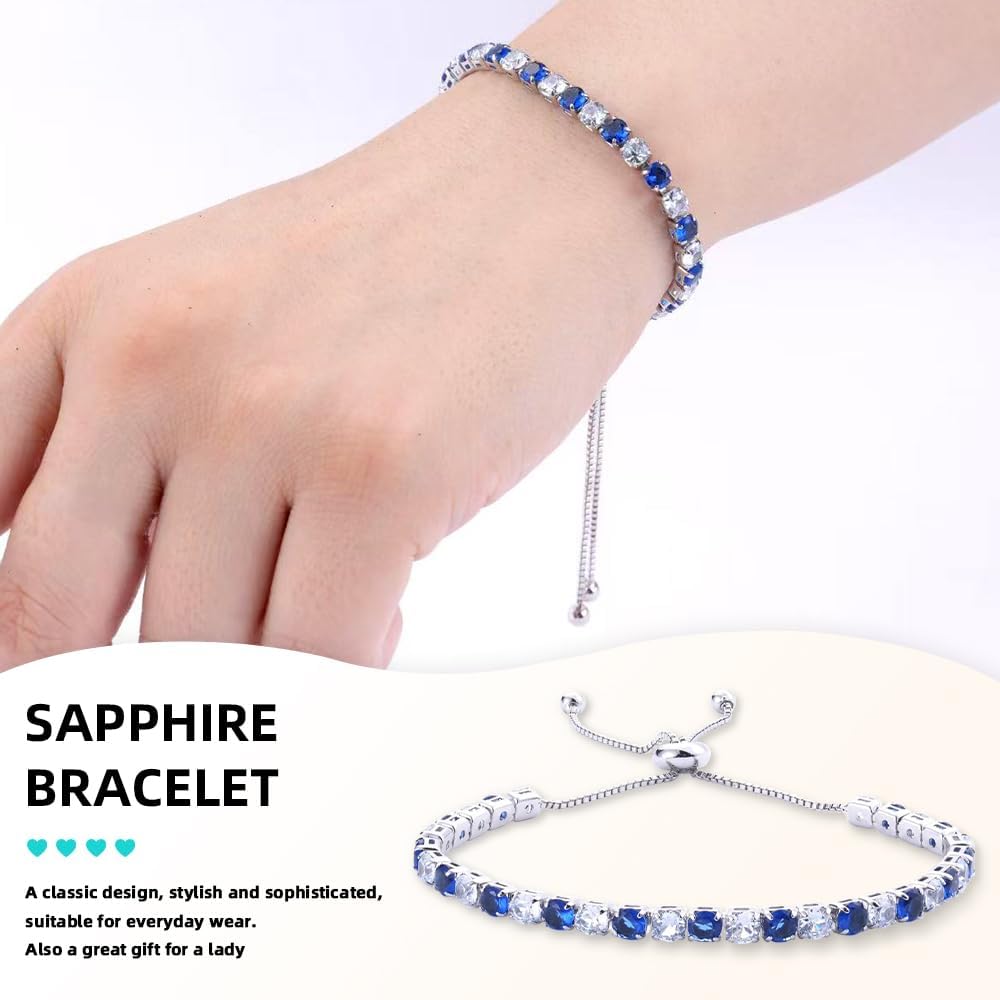 WINDALY Tennis Bracelet with Zirconia Stones, 18K Gold-Plated Adjustable Chain – Women's Jewelry for Weddings, Parties & Gifts (Adjustable Clasp) - Image 5