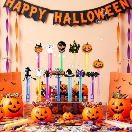 24PCS Halloween Bubble Wands Party Favors, Goodie Bag Fillers, 12 Designs by PPfvfqc - Used condition - Image 6