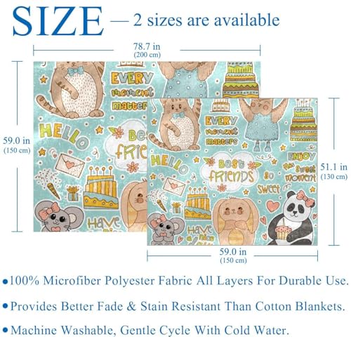 Couverture polaire en microfibre de qualité supérieure douce et légère - 4