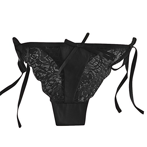 Preisvergleich Produktbild OSYARD Damen Strings Tangas Bikinislips, Frauen Spitzenpanty Unterwäsche Reizwäsche Lingerie Sexy Höschen Reizvolle Slip,Schlüpfer Panties Hipsters Taillenslips Dessous Briefs Schnürung Thongs