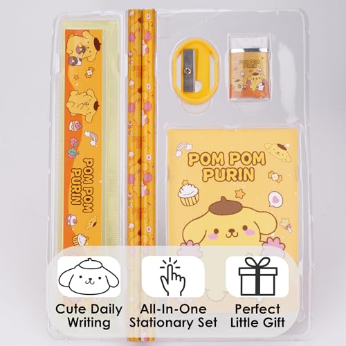 Juego Kawaii Escolar juju Yellow con Lápices y Accesorios miniatura 2