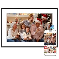 Vicloon WiFi Cornice Digitale 10.1 Pollici, 1280x800 HD IPS Touch Screen, Memoria 32 GB, Condividi Foto/Video/Musica con l'App Frameo, Supporto per Scheda SD, Rotazione Automatica