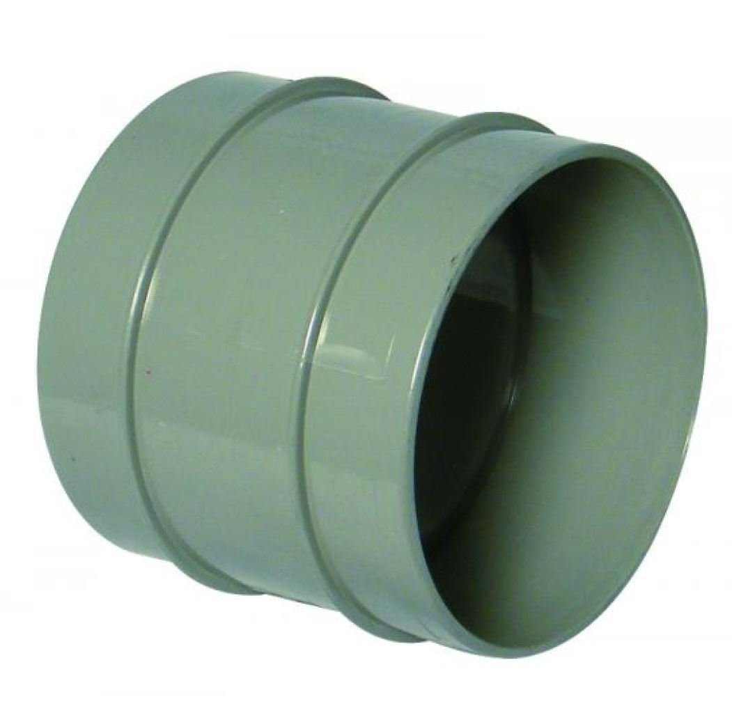 Floplast Solvent Weld Soil Double Socket Grey 5055149908064