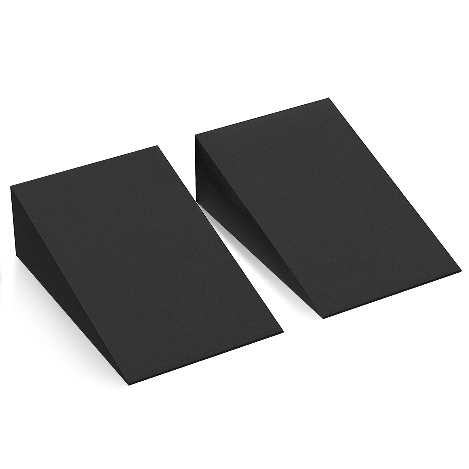 2PCS Squat Wedge, Large Size Yoga Blocks, Foam Fitness Wedge for Home Gym and Studio, Portable Exercise Equipment for Stretching and Strength Training, 5CM Height Black Pair of Two Blocks-image-7