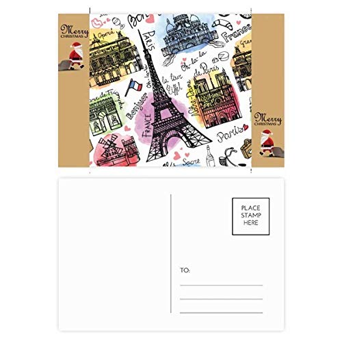 Cartes postales souvenirs Tour Eiffel pour partager vos remerciements émotifs