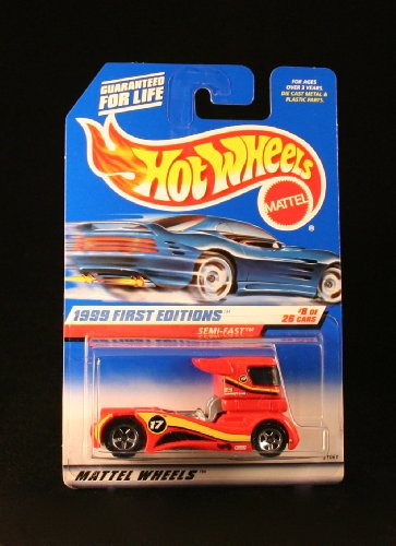 Hot Wheels SEMI-Fast rojo escala 1:64