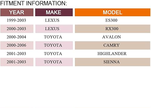 Miniatura 2 de DRIVESTAR Paquete de bobinas de encendido 2000-2006 para Toyota Camry, Avalon 2000-2004, Highlander Sienna 2001-2003, 1999-2003 para Lexus ES300,