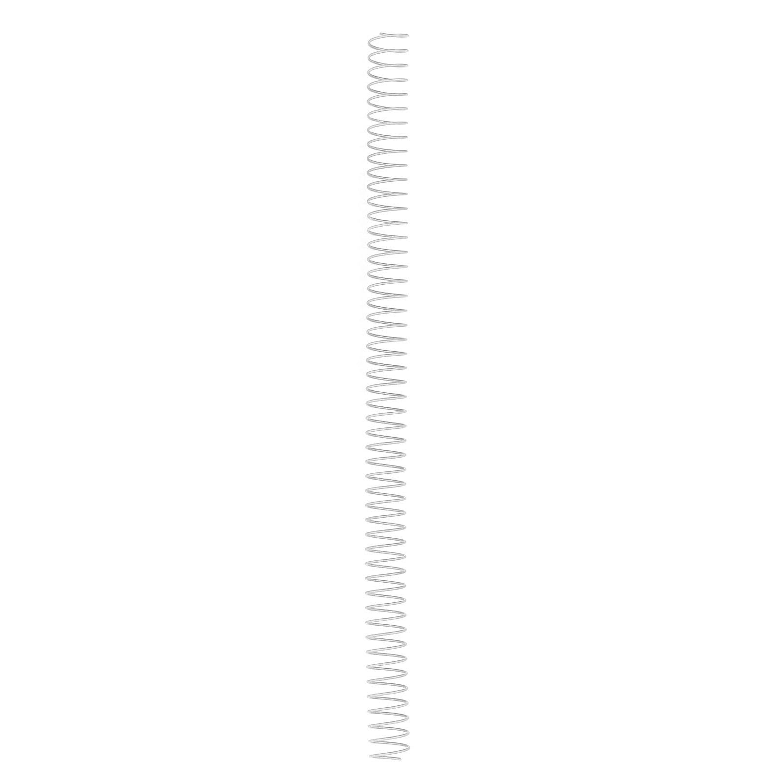 100 pièces de spirale de reliure, diamètre 16 mm, 48 spires, pas 4:1, bobine de reliure en spirale format A4 d’une capacité de 140 feuilles, pour les documents et présentations (Argent)