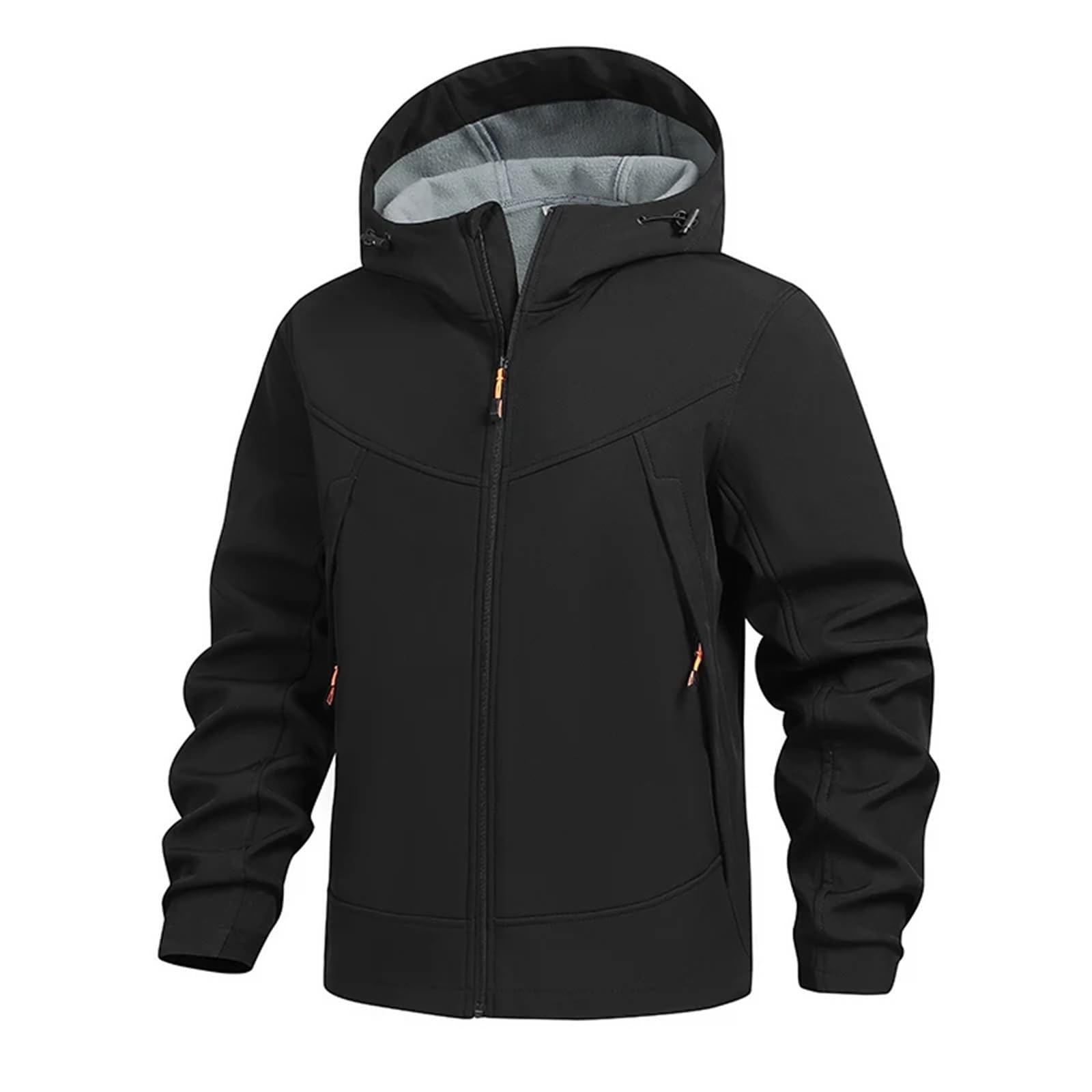 Chaqueta impermeable ligera con capucha y cremallera for hombre, ideal for exteriores, lluvia, escalada, senderismo, camping, pesca Para Hombre