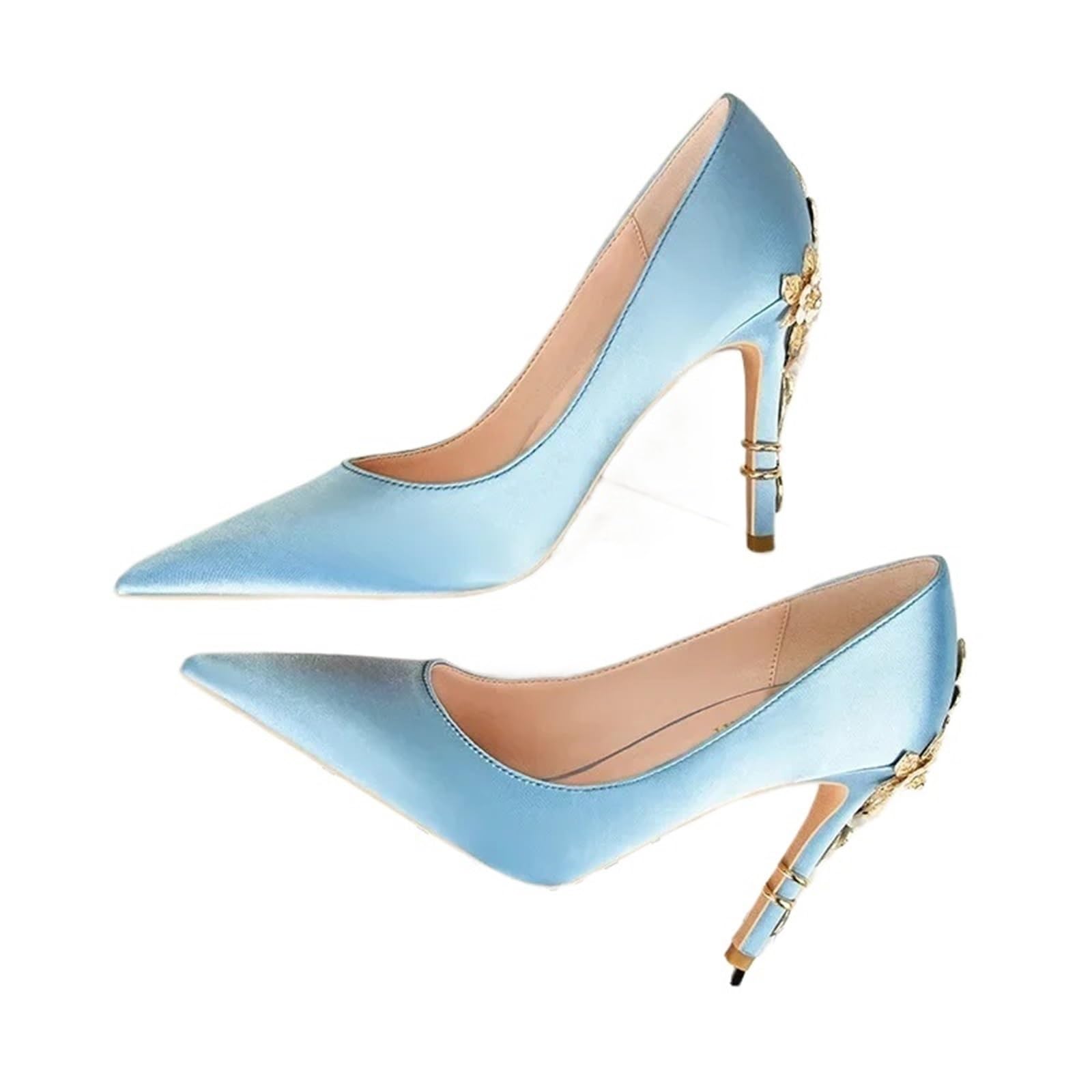 Chaussures de mariage pour femme et soirées habillées à talons hauts en satin
