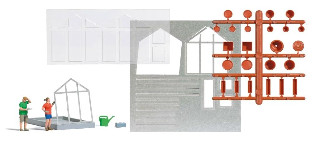Busch 7916 Action Set: Greenhouse Construction