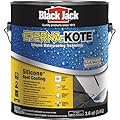 Black Jack Eterna-Kote 100% Silicone+ Roof Coating, White, 1 Gallon, Waterproof Sealant for Permanent Water Protection, Ideal for Flat Roofs, 100% Silicone Rubber Roof Coating