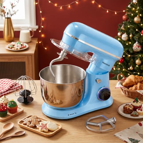 Image of Honinst 4QT Electric Stand Mixer, 10-Speed Tilt-Head Compact Kitchen Mixer