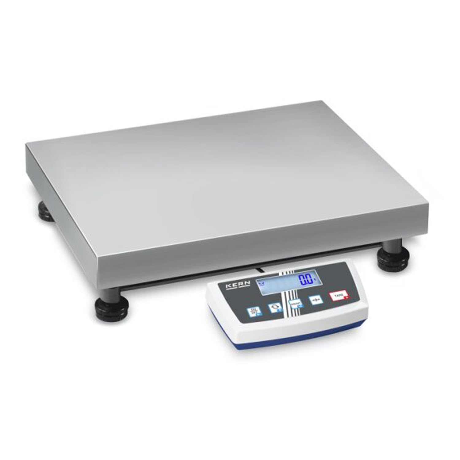 Kern DS 60K0.2 - Balanza industrial con precisión de laboratorio, campo de pesaje max. 60 kg, lectura [d] 0.2 g, plato de pesaje AxPxA 450 x 350 x 115 mm, acero inoxidable