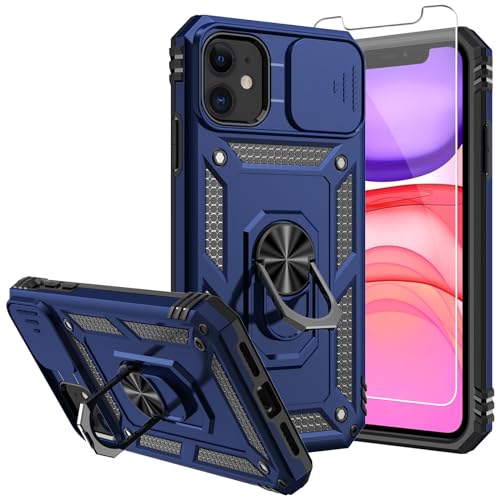 SKTGSLAMY for iPhone 11 Case,with Screen Protectors and Camera Cover,[Military Grade] 16ft.Drop...