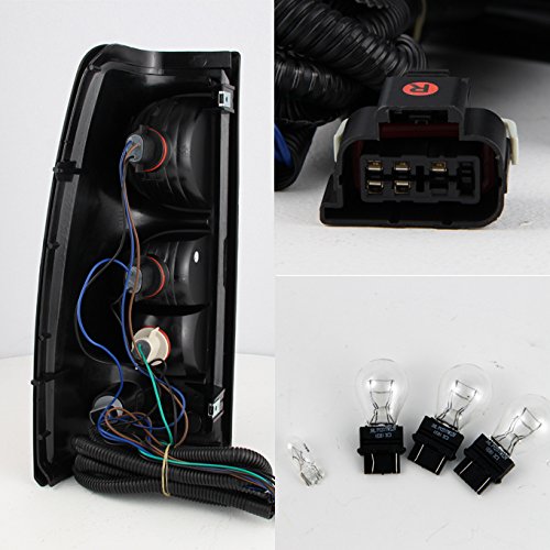 Akkon - For 03-06 Chevy Silverado Pickup Truck Red Clear Tail Lights Passenger Right Side Replacement Lamps #TOP2