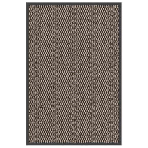 Paillasson marron 60x90 cm en polypropylène et PVC antidérapant - 2
