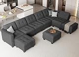 Belffin Oversized Modular Sectional Sofa with...
