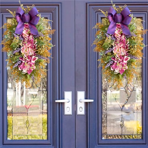 Couronne de fleurs durables pour décoration vivante et sans entretien