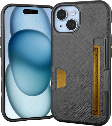 Smartish® iPhone 15 Pro Wallet Case - Wallet Slayer Vol. 2 [Slim + Protective] Credit Card Holder w/Kickstand - Drop Tested...