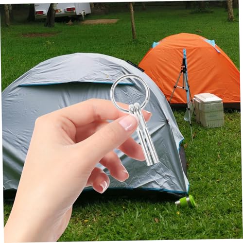 Pasador exterior anilla cuerda contra el viento en camping 5