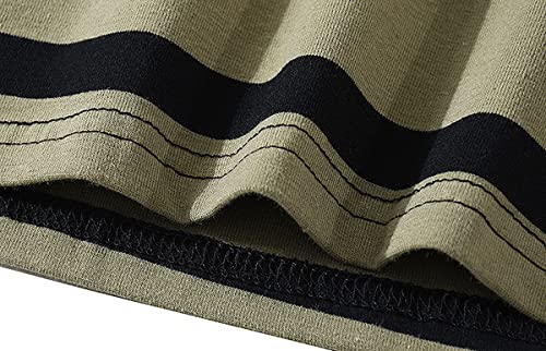 Emo Short Sleeve Oversized T Shirts for Women Men Crewneck Color Block Stripe Tops Grunge Aesthetic Goblincore Clothes4