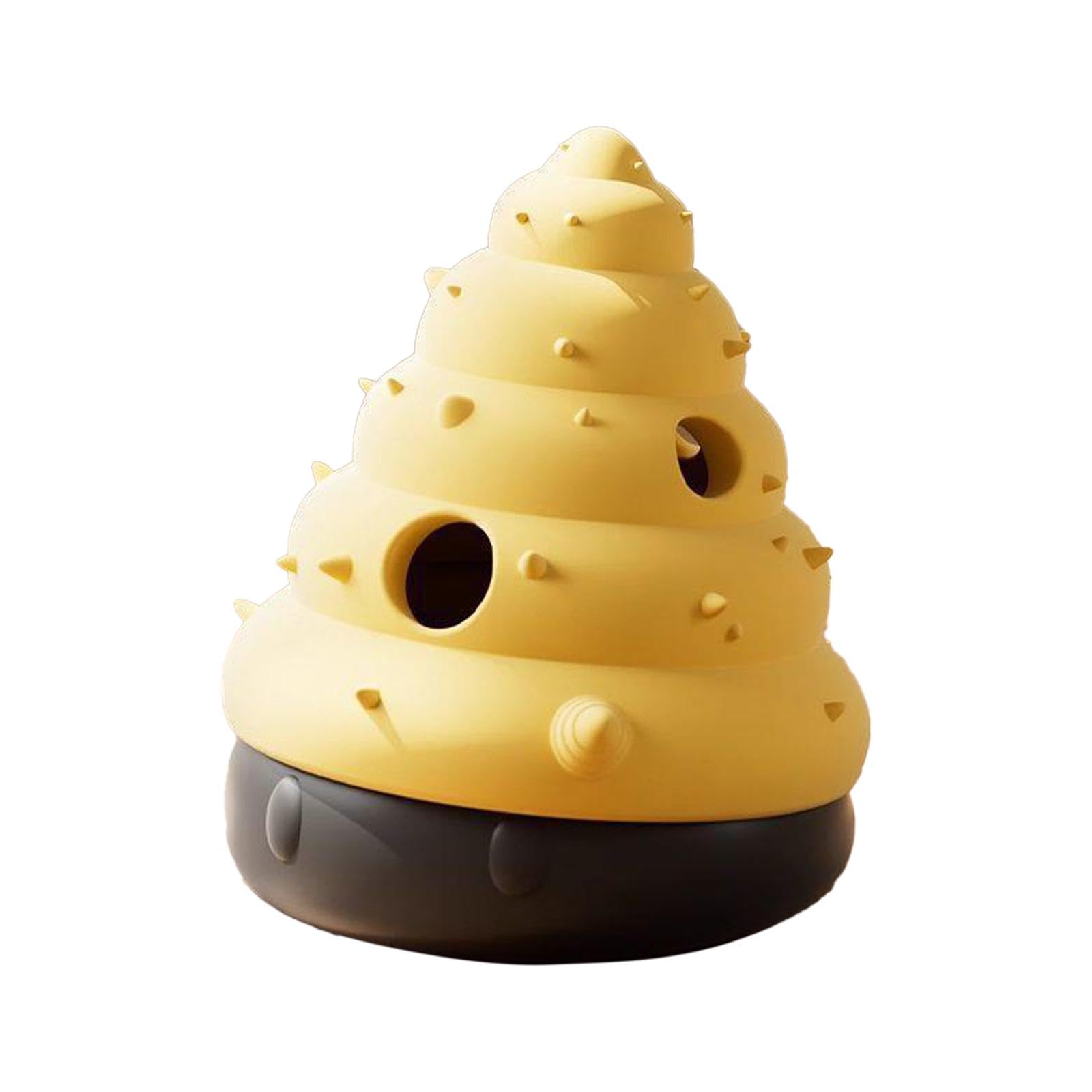 F Fityle Balle Distributrice de Friandises pour Chien Jouet Distributeur de Croquettes Puzzle Éducatif en Silicone Anti-Morsure Adapté à La Mastication Réducti, Conque