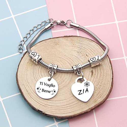 ZYMGUO Regali di Zia Bracciale Donna con Ciondolo
