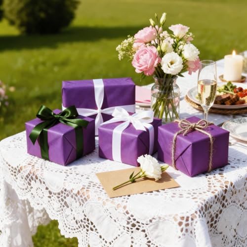 Image of Bobobag 100 Sheets Purple Tissue Paper 20 inchX14 inch Tissue Paper for Gift Bags, Gift Wrapping Tissue, Christmas Tissue Paper Anniversary Holiday Decoration Arts Craft