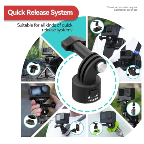 Image of Backpack Clip Mount for Go pro, Quick Release Magnetic Bag Belt Shoulder Strap Holder Compatiable for GoPro 13 12 11 Max Insta360 X3 X4 Go3 Ace Pro 2 DJI Action 5 Pro 3 4 Osmo Pocket 3