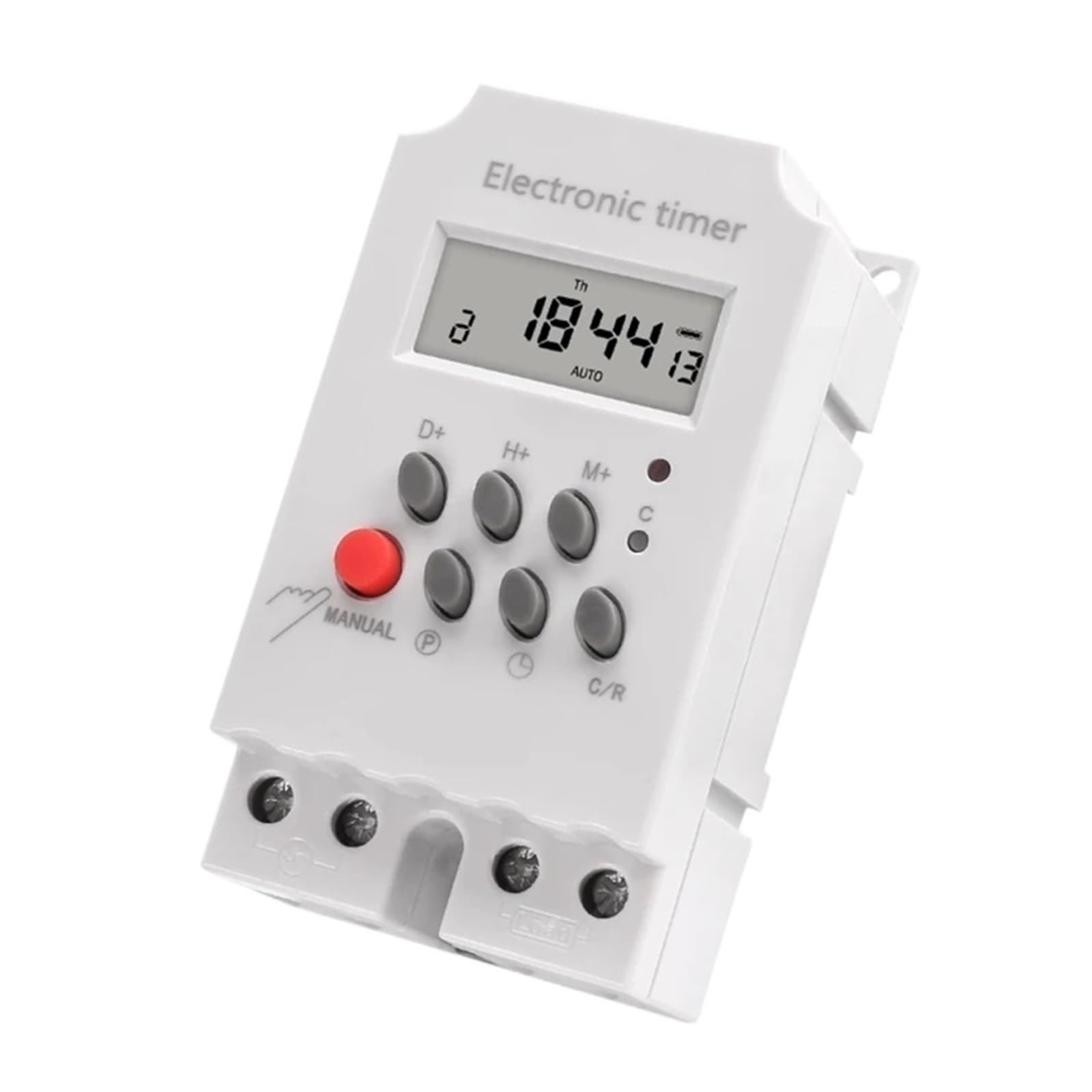 Temporizador de iluminación electrónico Digital Diario y semanal, 25 A, CA, 220 V, 230 V, 7 días, programable, relé de Interruptor de Tiempo, Carga Alta