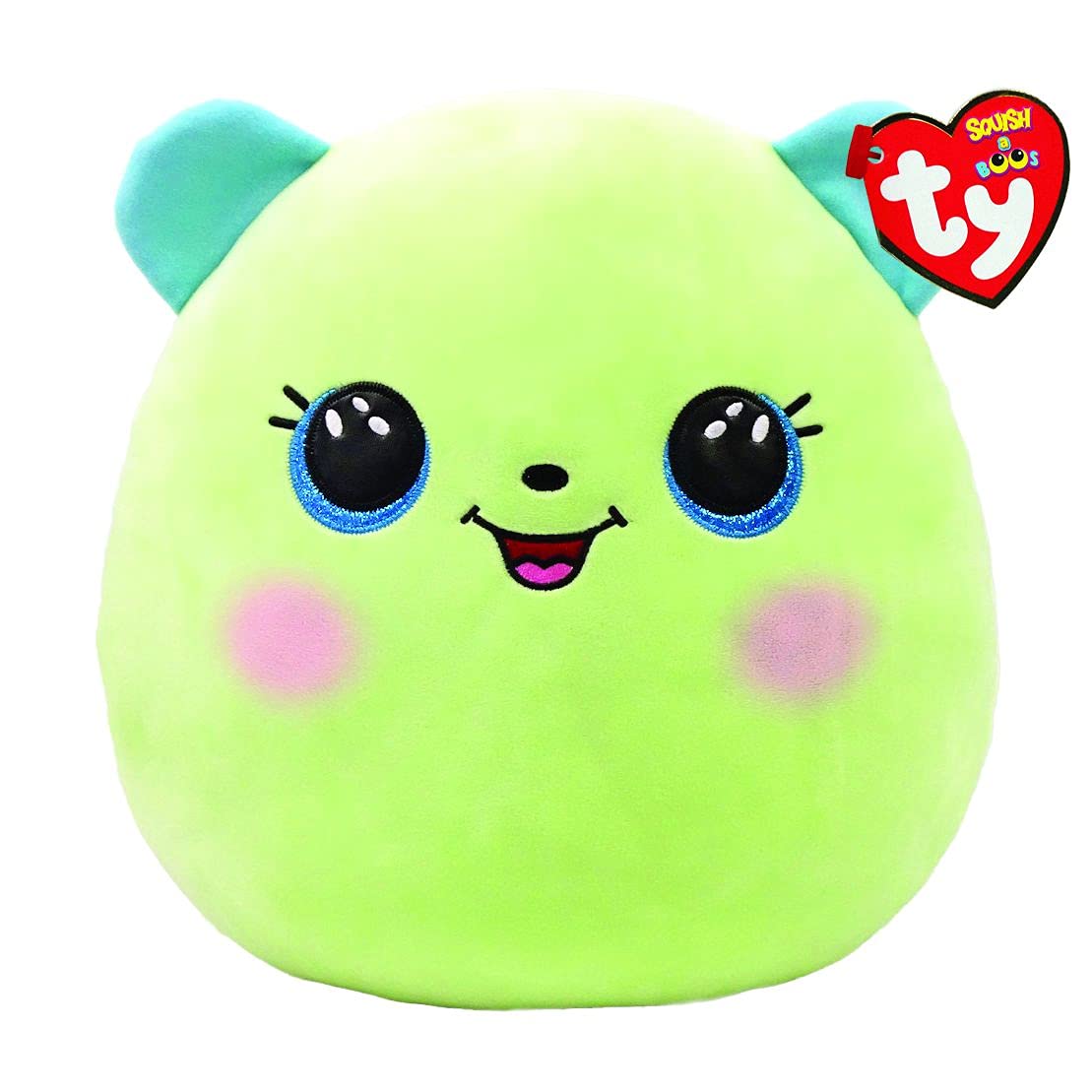 TySquish-A-Boos Bear Clover 10 Inches - Green, Cuddle Toy