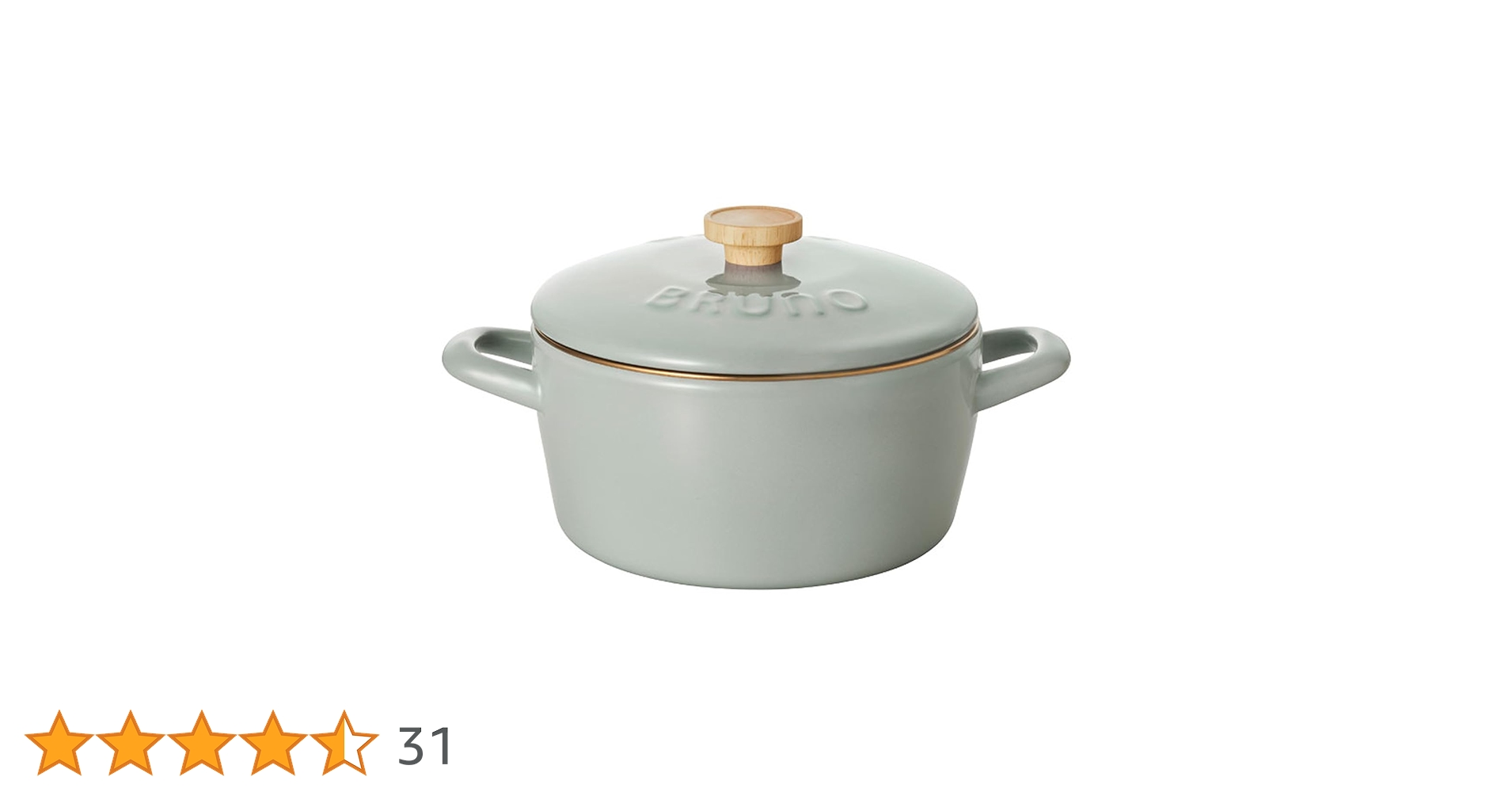 Amazon | [ブルーノ] 富士ホーロー 両手鍋 20cm BHK280