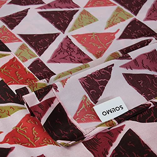 Image of Amazon Brand - Solimo Aria Polyester Curtain, Window, 5 feet (1.52 m), Maroon, Pack of 2