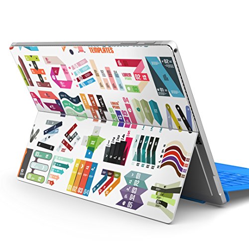 igsticker Surface pro7 (2019) pro6 pro2017 pro4 専用 スキンシール サーフェス ノートブック ノートパソコン カバー ケース フィルム ステッカー アクセサリー 保護 008013 ユニーク カラフル デザイ