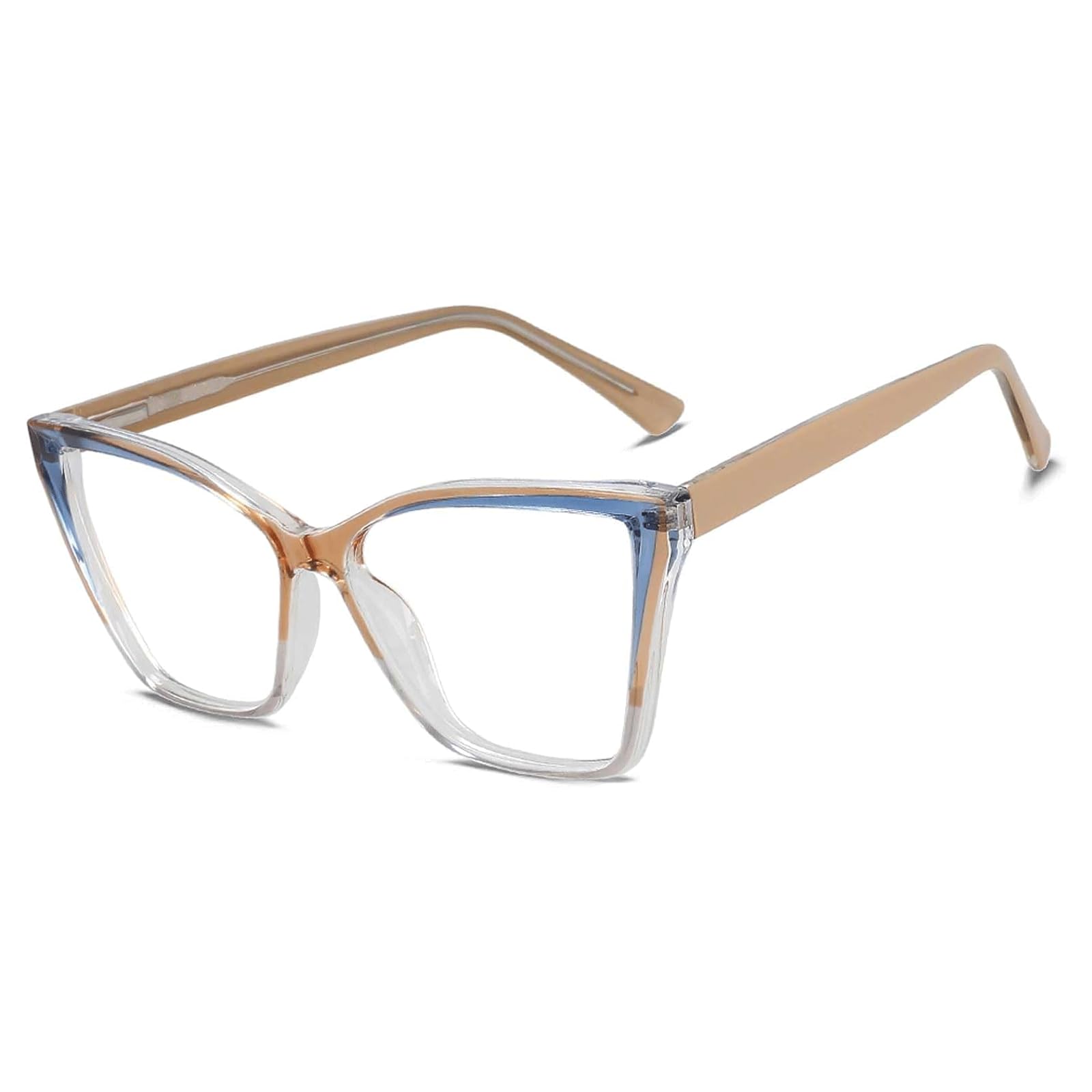 Montature per Occhiali Montature per Occhiali in plastica Anti-Blu con montature per Occhiali Montature per Occhiali a 2 Colori Occhiali da Vista Cat Eye