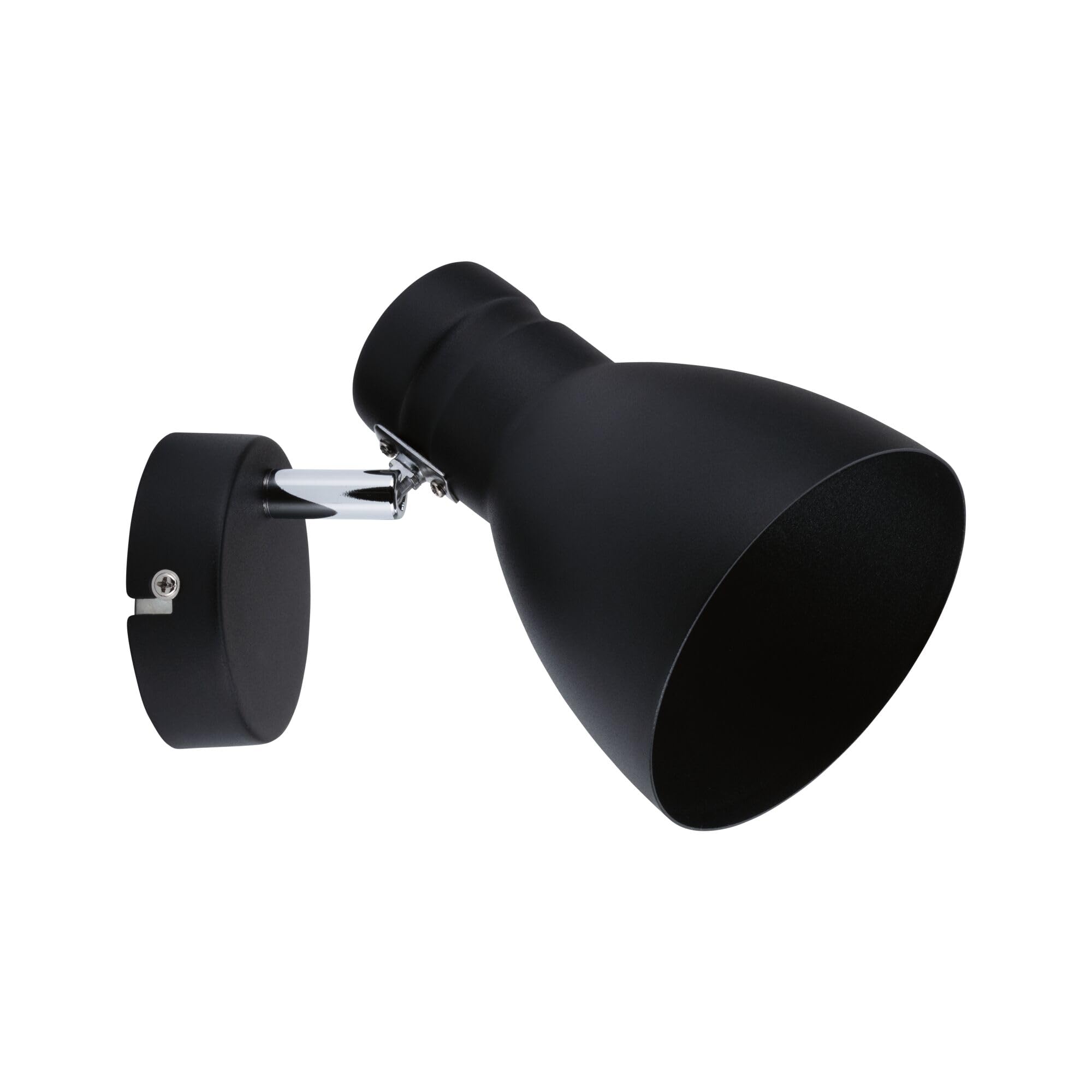 Paulmann Black, Chrome Davy Wall Light, Black, One-Bulb