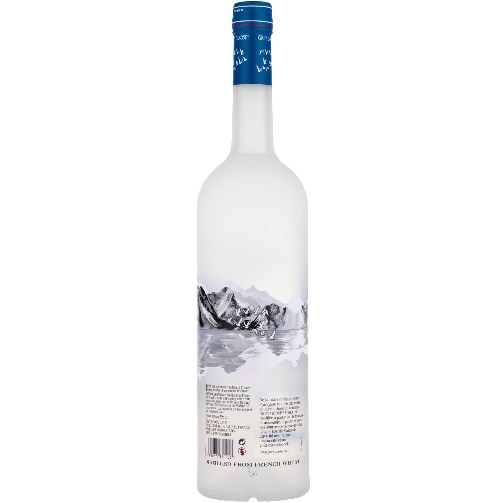 GREY GOOSE Premium French Vodka, Vol. 40%, 150 cl / 1,5 l, pregiata vodka francese creata dal migliore grano monorigine francese e acqua sorgiva