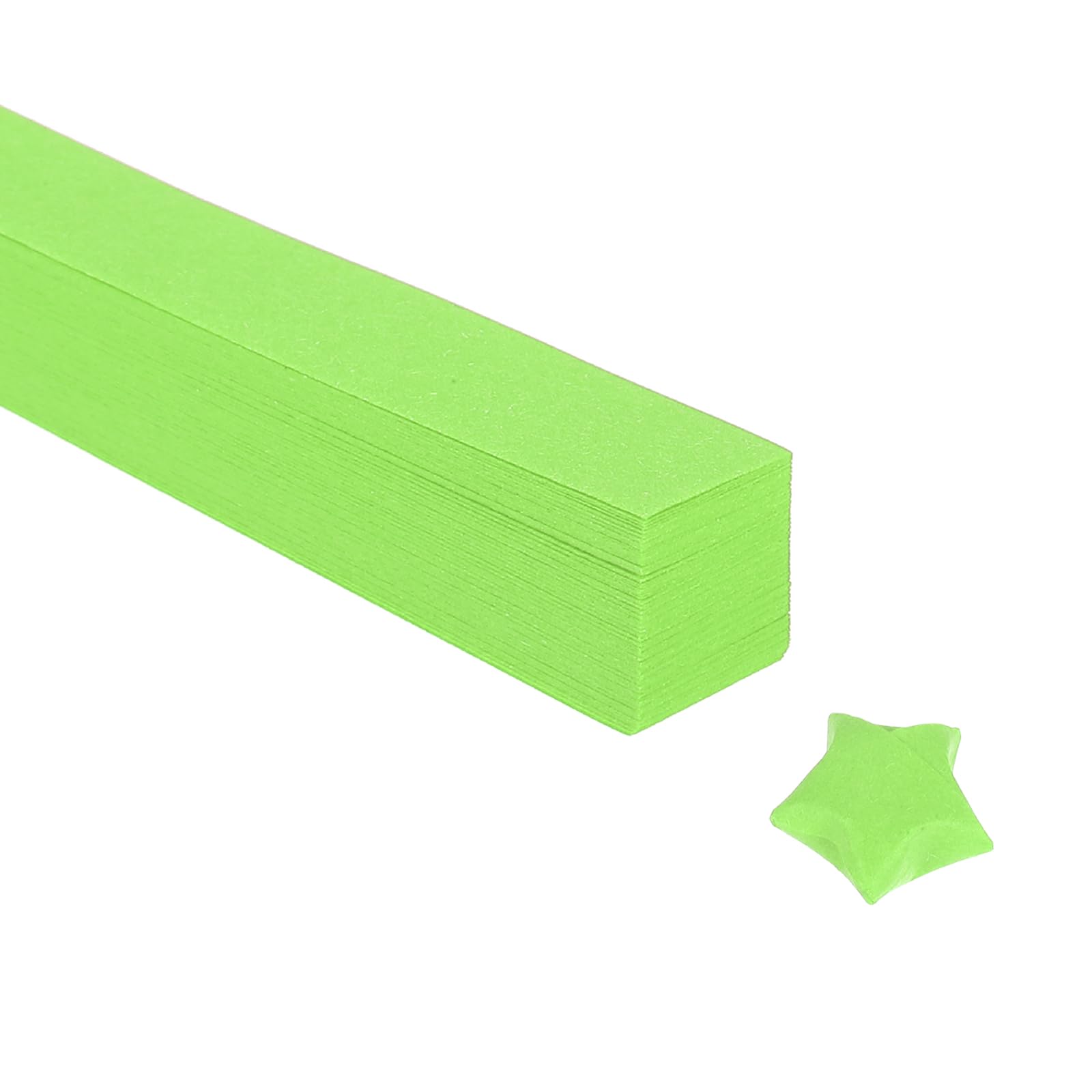 PATIKIL 1080 Sheets Origami Star Paper Strips, Fluorescent Green Paper Star Strips for Decoration DIY Hand Art Crafts, 9.4x1/2 Inch